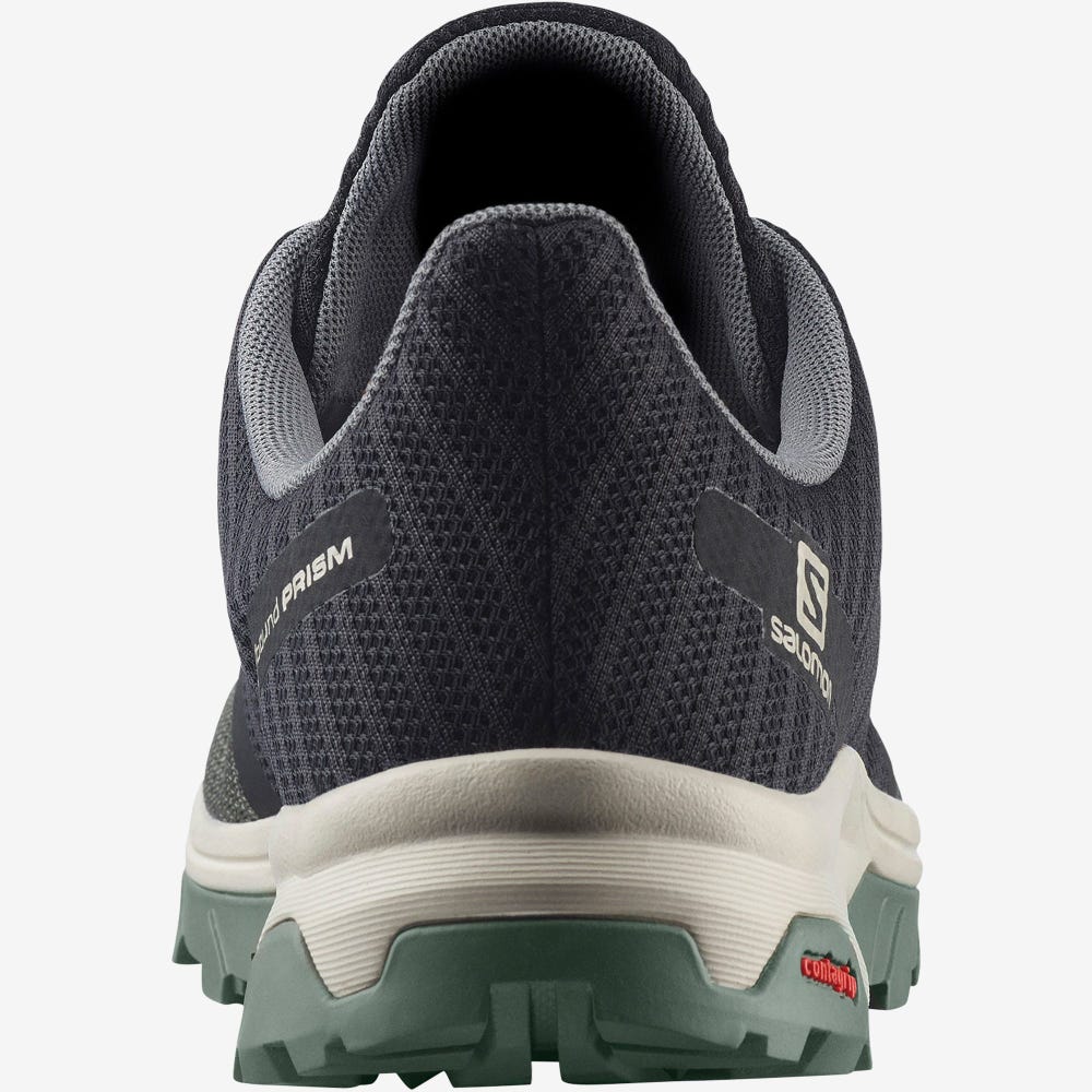 Men's Salomon OUTBOUND PRISM Hiking Shoes Black/Grey | BICZ-09238