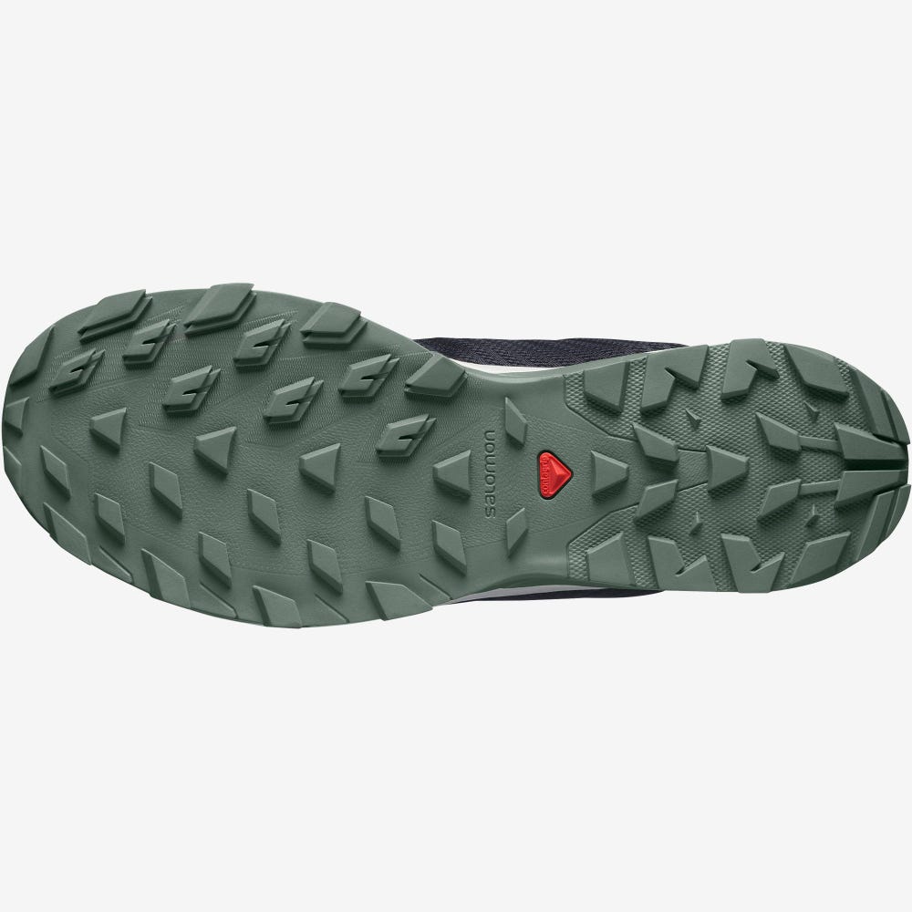 Men's Salomon OUTBOUND PRISM Hiking Shoes Black/Grey | BICZ-09238