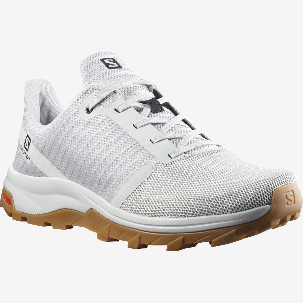 Men's Salomon OUTBOUND PRISM Hiking Shoes White | FGBV-15403