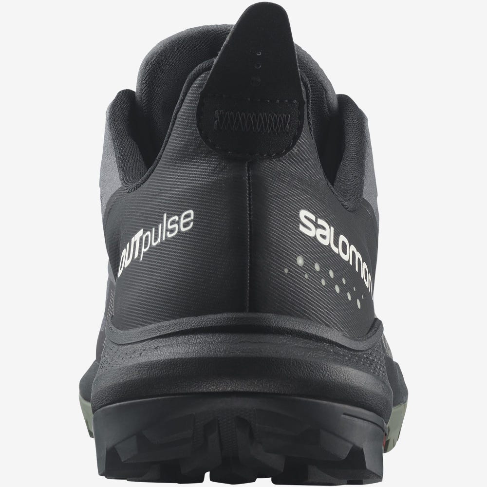 Men's Salomon OUTPULSE GORE-TEX Hiking Shoes Grey/Black | JUIM-05234