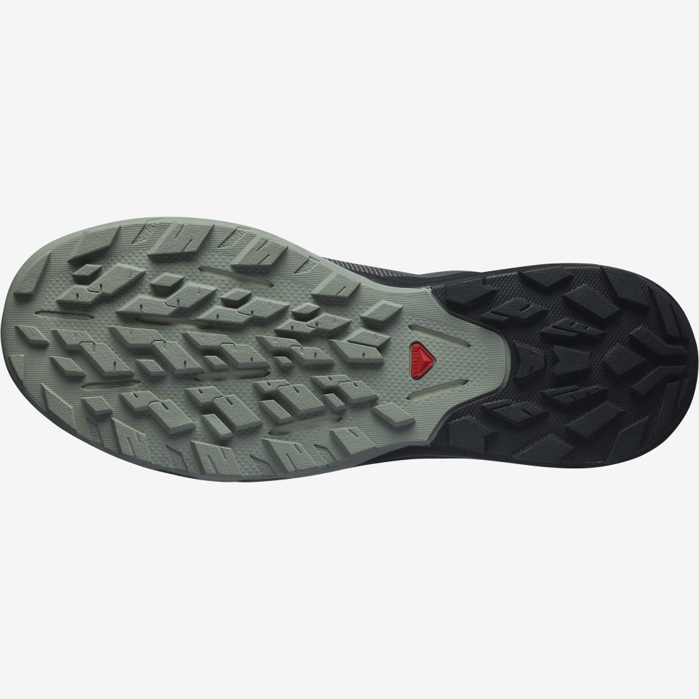 Men's Salomon OUTPULSE GORE-TEX Hiking Shoes Grey/Black | JUIM-05234