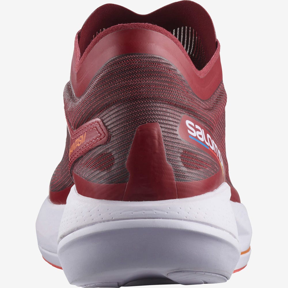 Men's Salomon PHANTASM Running Shoes Red/Purple/Orange | VZEH-07928
