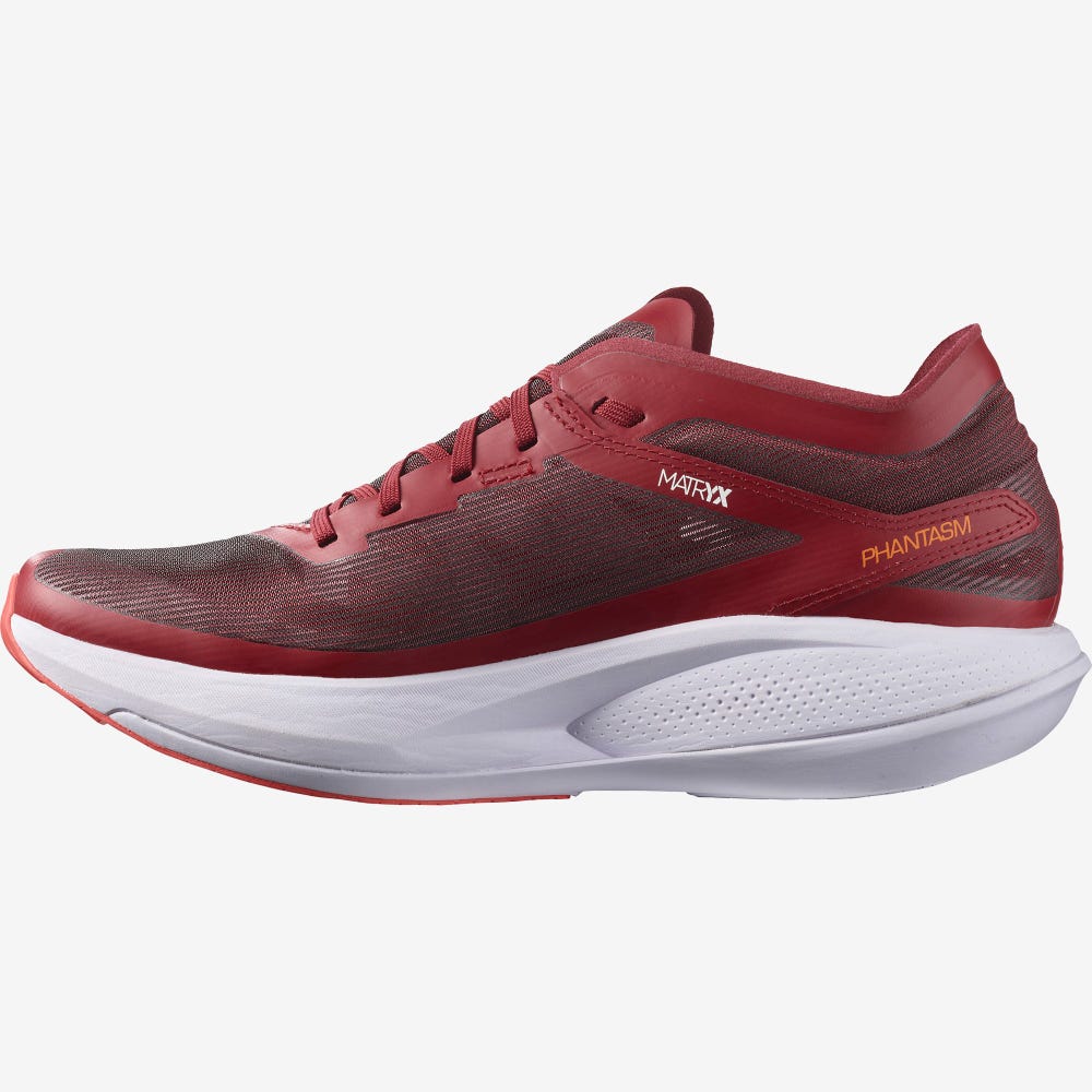 Men's Salomon PHANTASM Running Shoes Red/Purple/Orange | VZEH-07928