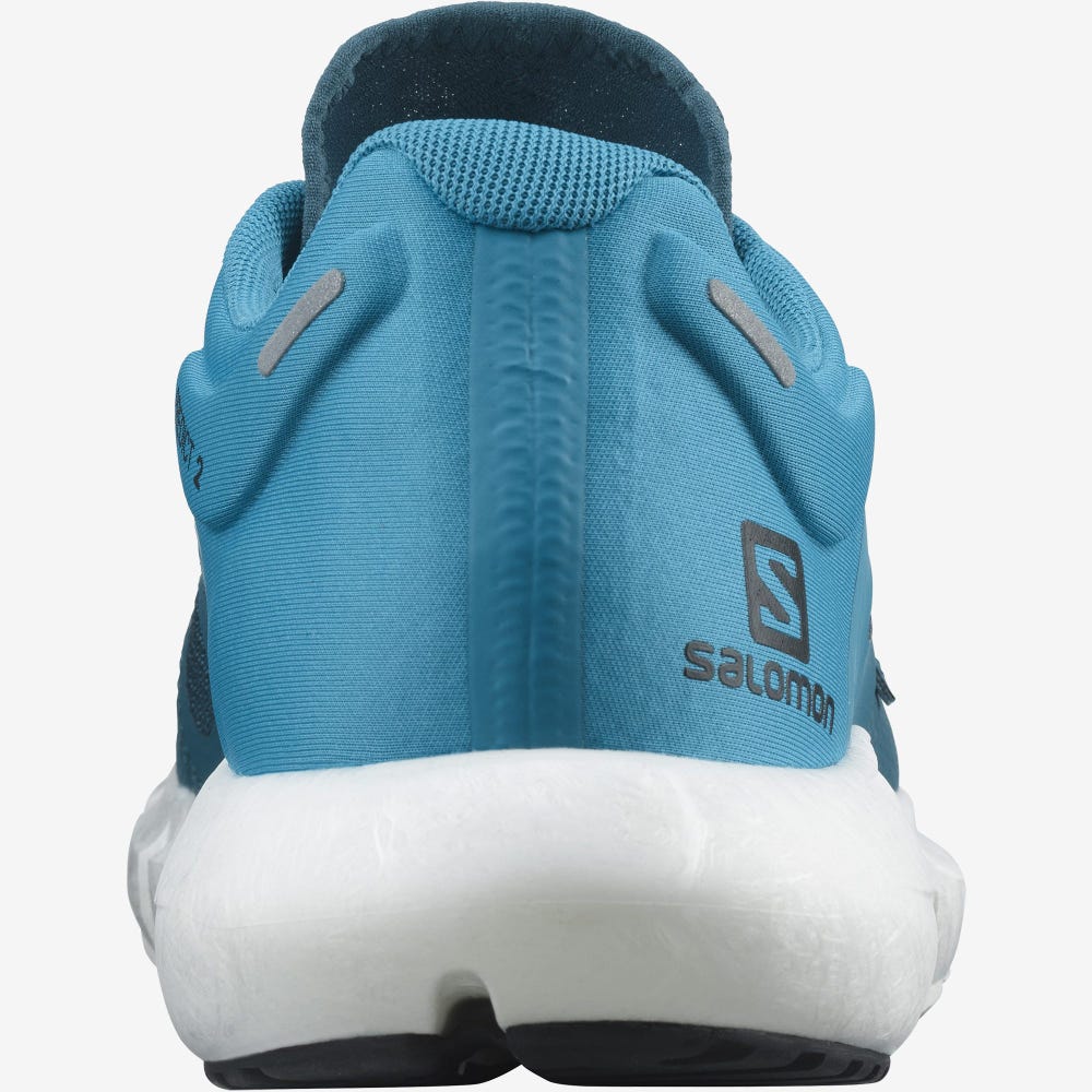 Men's Salomon PREDICT 2 Running Shoes Blue/Black | YHXB-62043