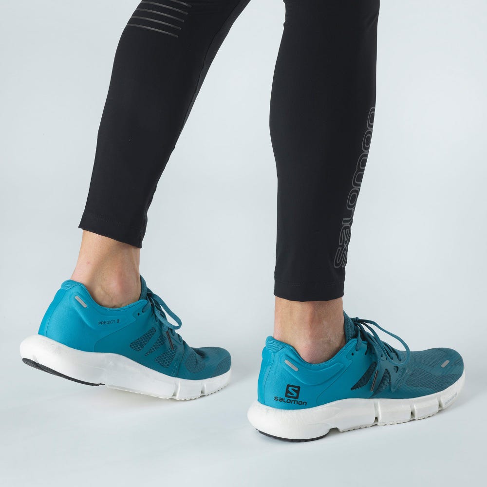 Men's Salomon PREDICT 2 Running Shoes Blue/Black | YHXB-62043