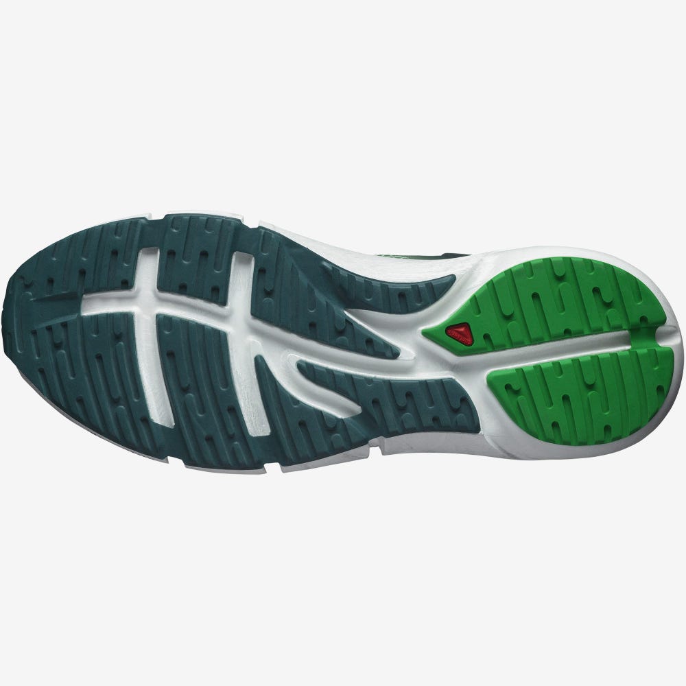 Men's Salomon PREDICT 2 Running Shoes Grey Green/Deep Green/Light Green | CFVW-64591
