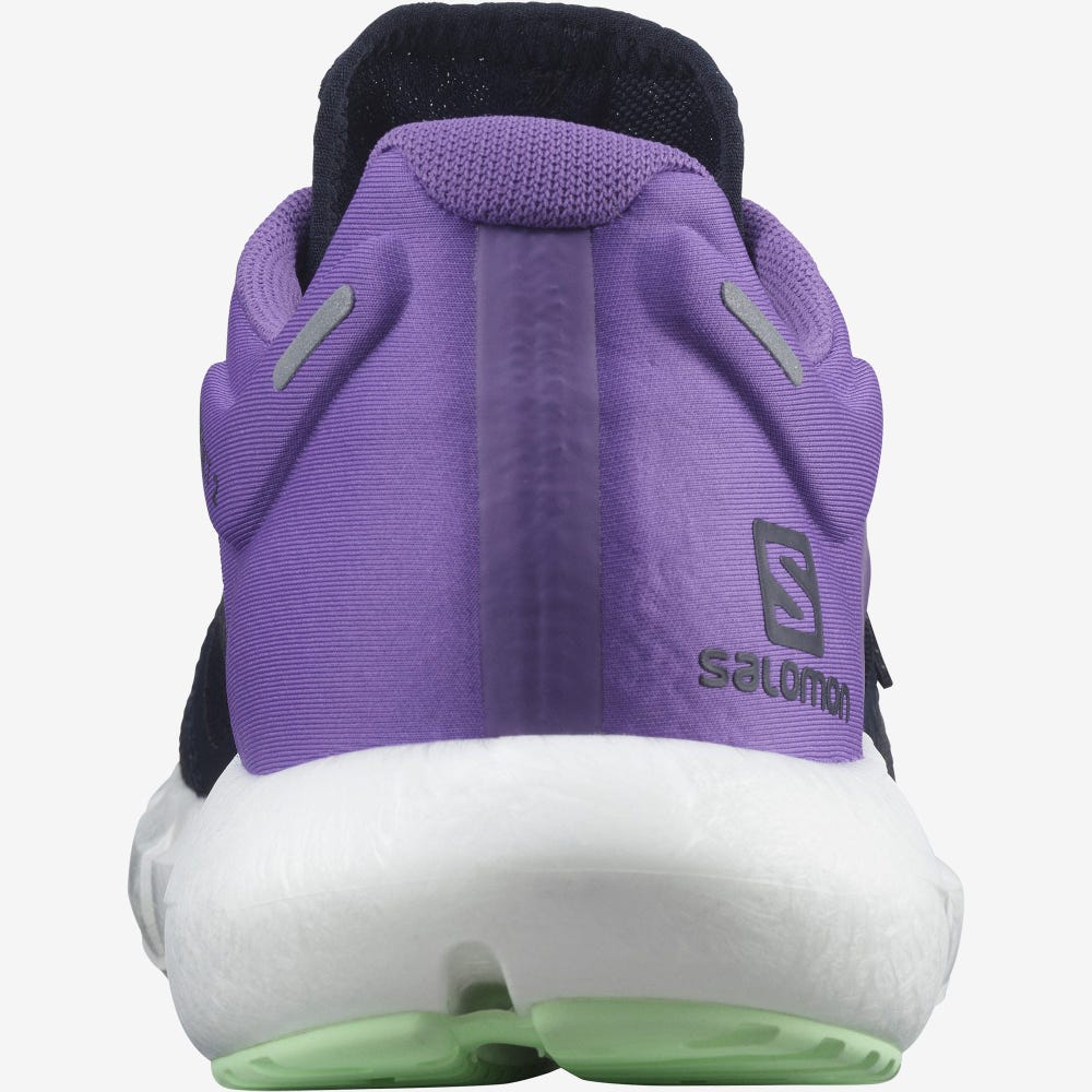 Men's Salomon PREDICT 2 Running Shoes Navy/White/Royal Purple | VNBX-02368