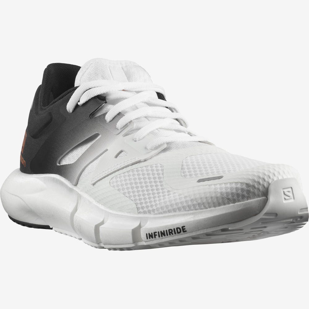 Men's Salomon PREDICT 2 Running Shoes White/Black/White | GFQB-76914