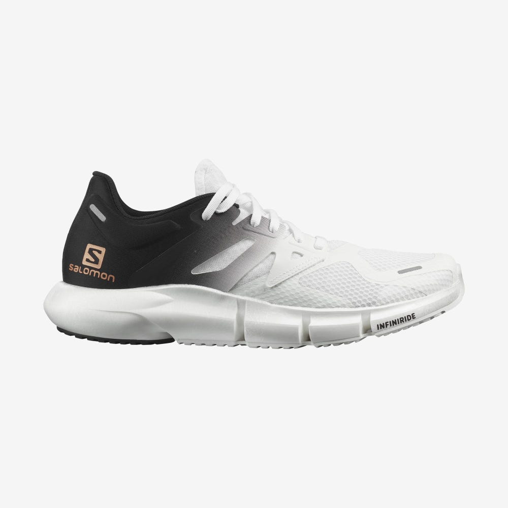 Men\'s Salomon PREDICT 2 Running Shoes White/Black/White | GFQB-76914