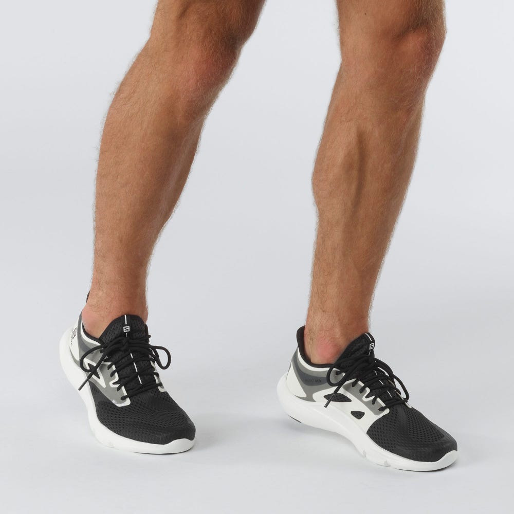 Men's Salomon PREDICT MOD Running Shoes Black/White | KUWX-53214