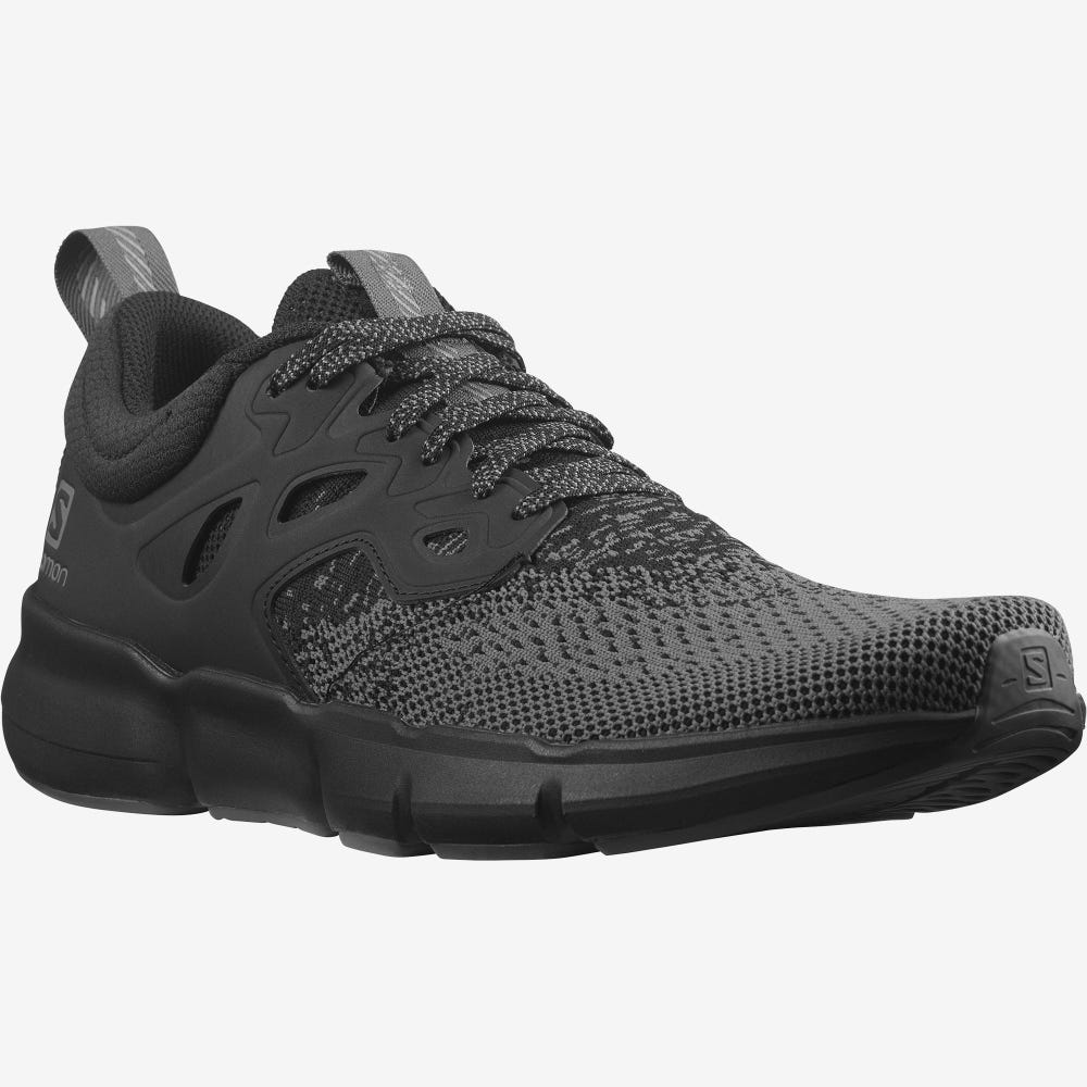 Men's Salomon PREDICT SOC 2 Running Shoes Grey/Black | ELAG-49863