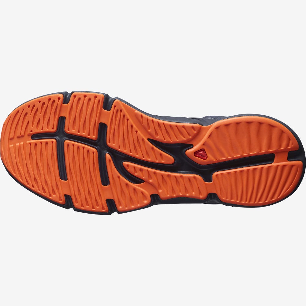 Men's Salomon PREDICT SOC 2 Running Shoes Blue/Red Orange | HWJG-06289
