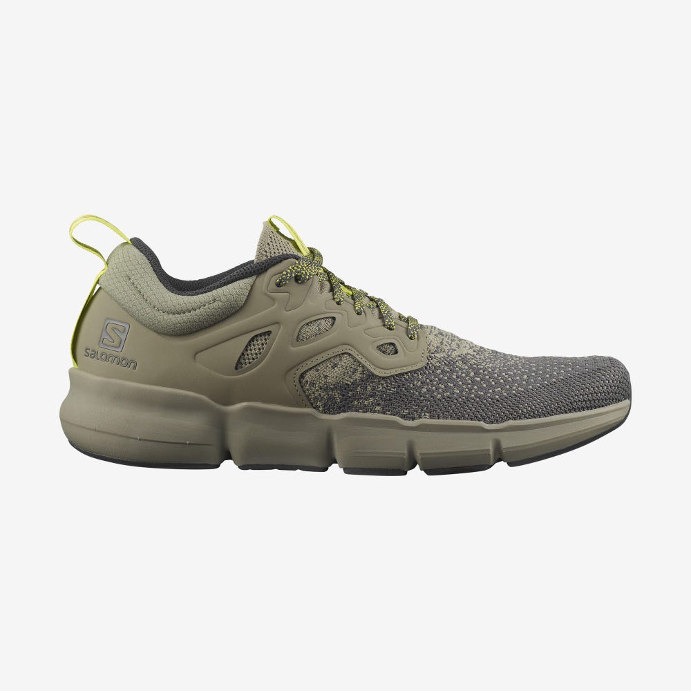 Men\'s Salomon PREDICT SOC 2 Running Shoes Grey/Khaki | YPQH-56174