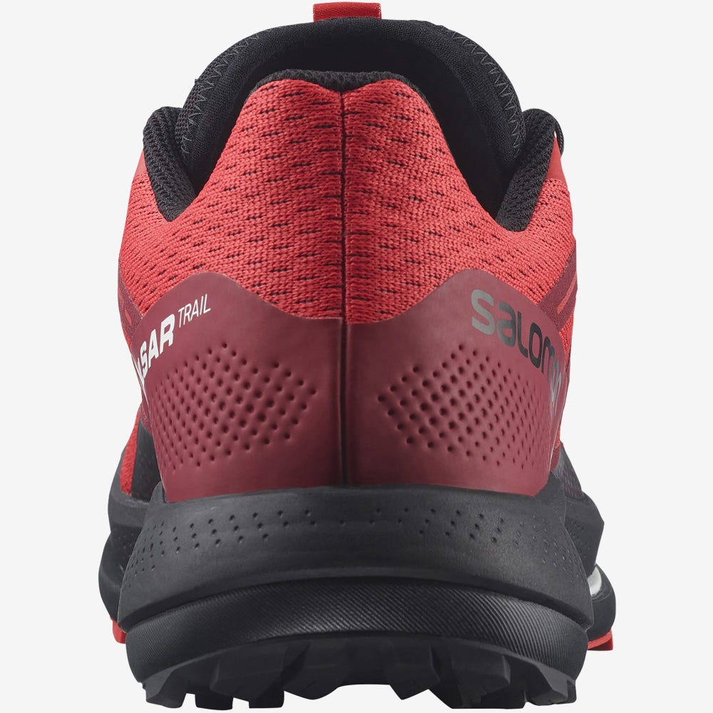 Men's Salomon PULSAR TRAIL Trail Running Shoes Red/Red/Black | IPKF-84630