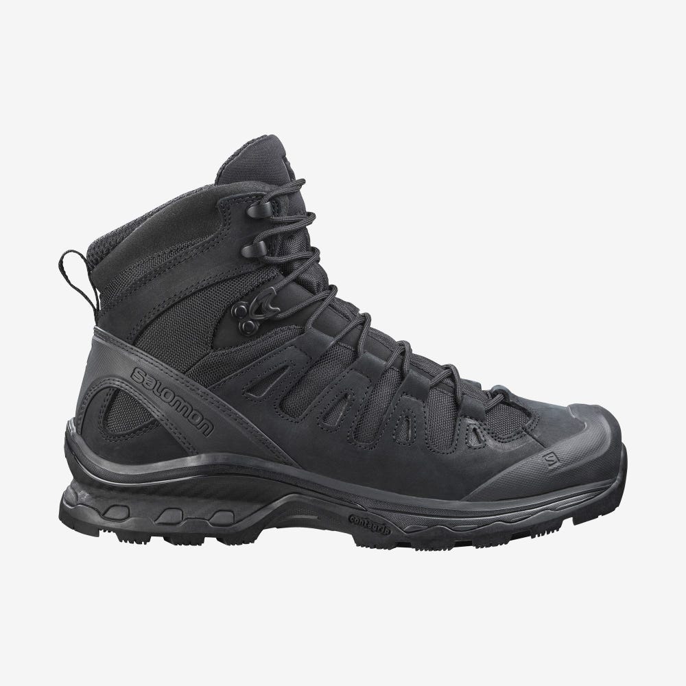 Men\'s Salomon QUEST 4D FORCES 2 EN Tactical Boots Black | UVSQ-54398