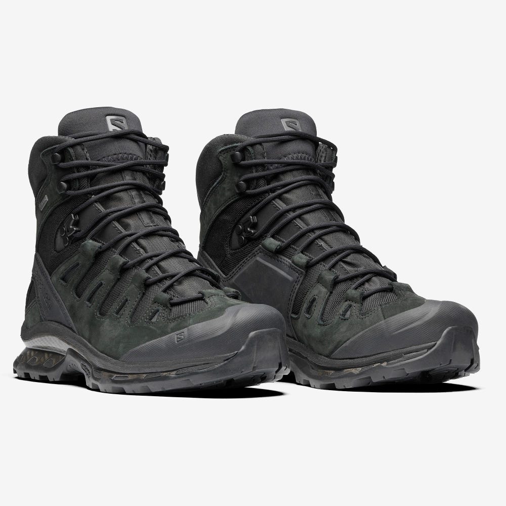 Men's Salomon QUEST 4D GORE-TEX ADVANCED Sneakers Black | WAED-74961