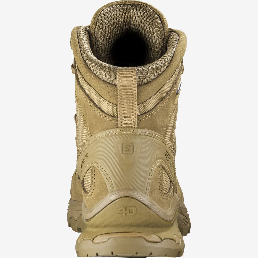 Men's Salomon QUEST 4D GORE-TEX FORCES 2 Tactical Boots Brown | UOGS-78509
