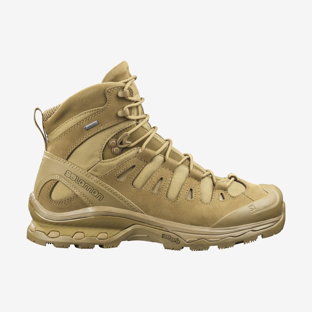 Men\'s Salomon QUEST 4D GORE-TEX FORCES 2 Tactical Boots Brown | UOGS-78509