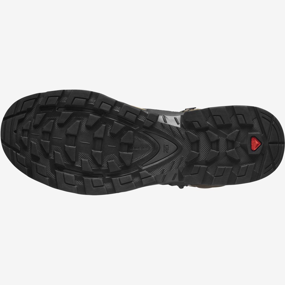 Men's Salomon QUEST 4 GORE-TEX Hiking Boots Black | PLRY-41978