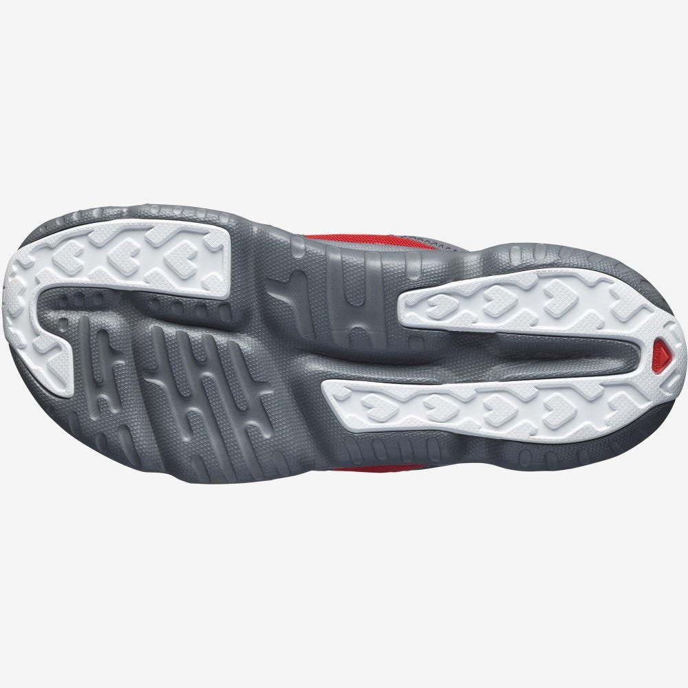 Men's Salomon REELAX BREAK 5.0 Flip Flops Grey/Red/White | DXYC-47068