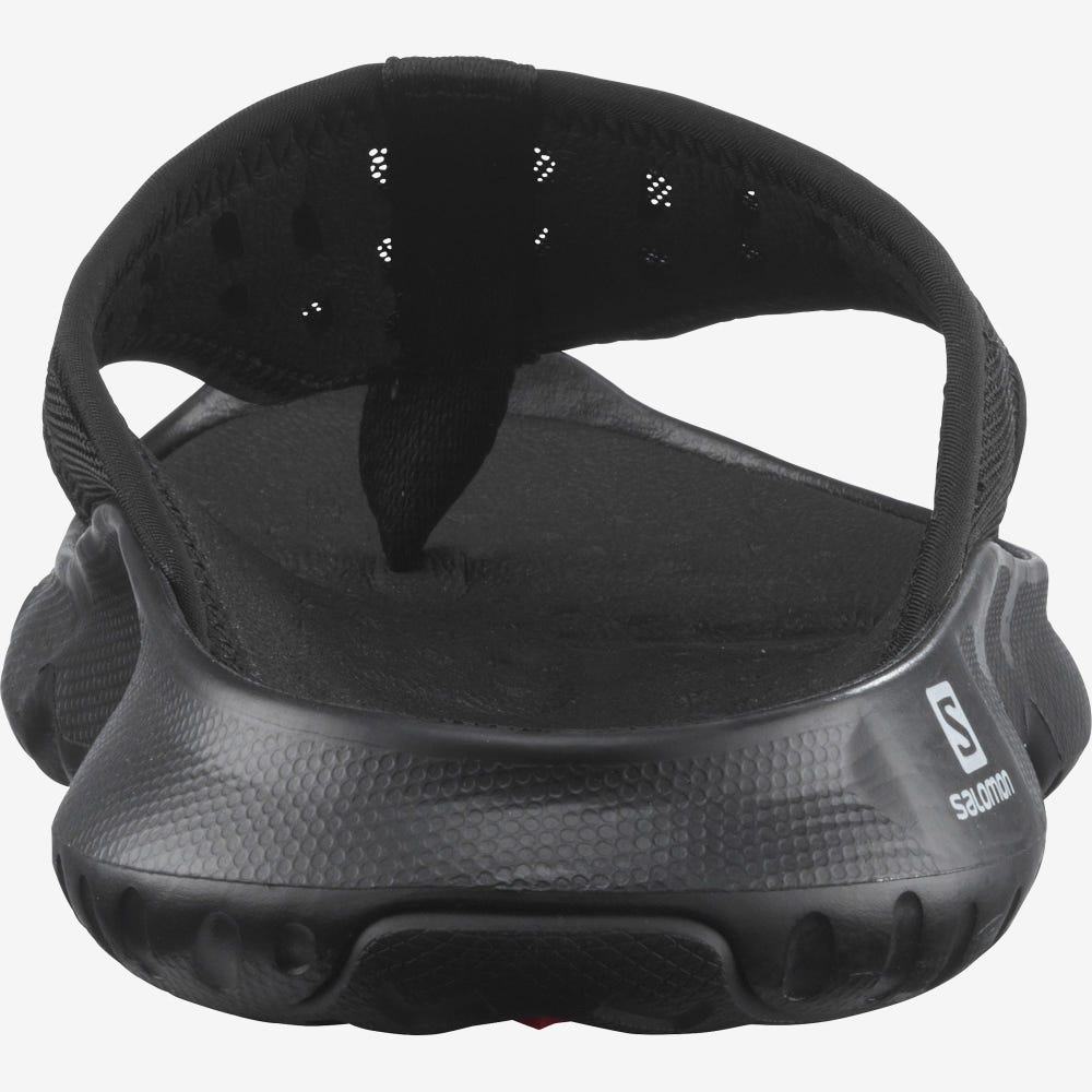 Men's Salomon REELAX BREAK 5.0 Flip Flops Black | FBMI-26931