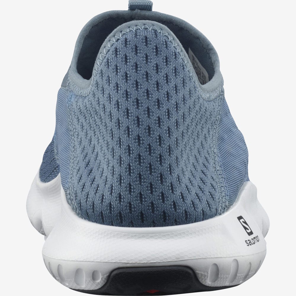 Men's Salomon REELAX MOC 5.0 Slippers Blue/White | MBYO-30289