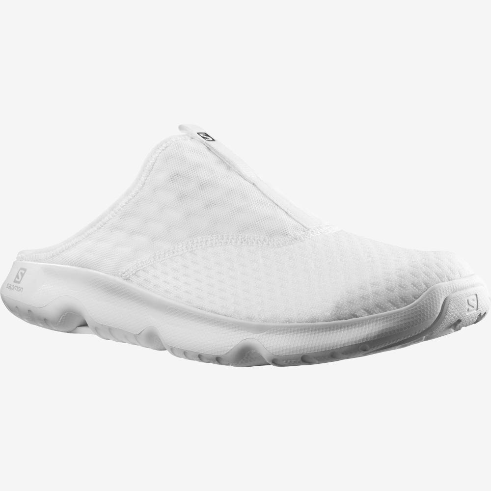 Men's Salomon REELAX SLIDE 5.0 Slippers White | XQCD-41069