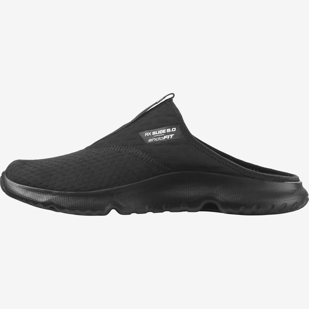 Men's Salomon REELAX SLIDE 5.0 Trail Running Shoes Black | MRJH-59802