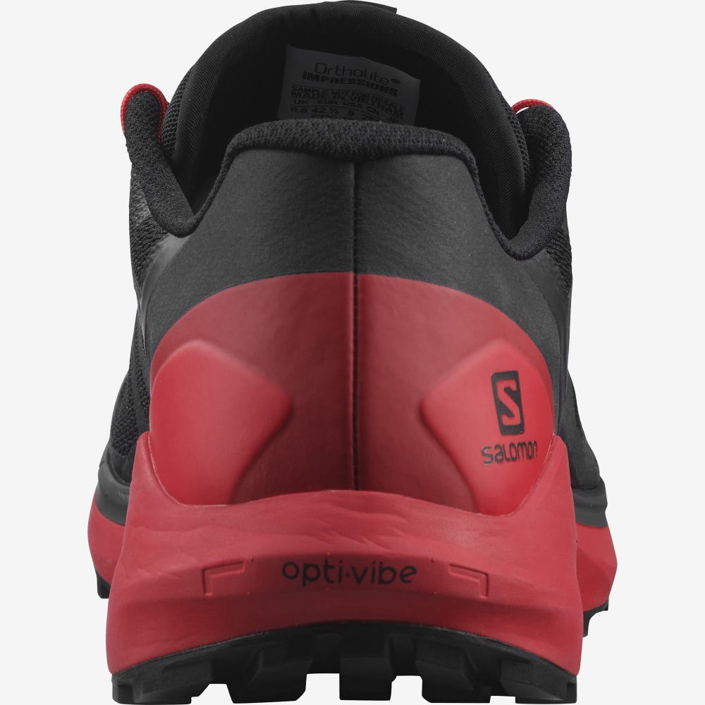 Men's Salomon SENSE RIDE 4 Trail Running Shoes Black | NLSK-85674