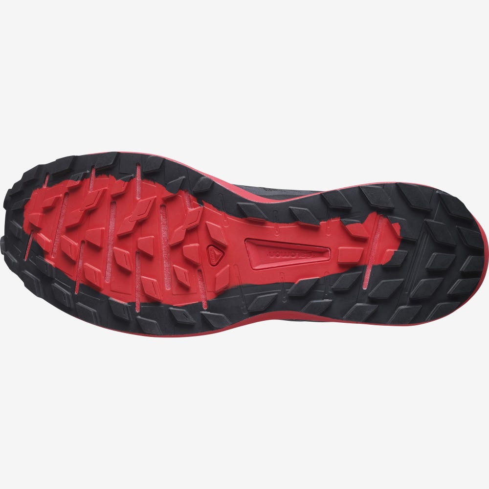 Men's Salomon SENSE RIDE 4 Trail Running Shoes Black | NLSK-85674