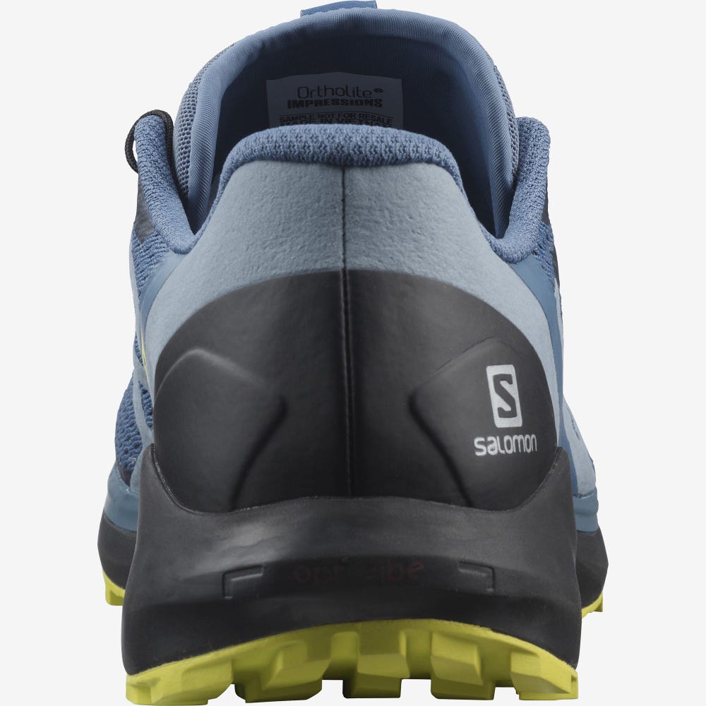 Men's Salomon SENSE RIDE 4 Trail Running Shoes Blue/Black | NZEY-96173