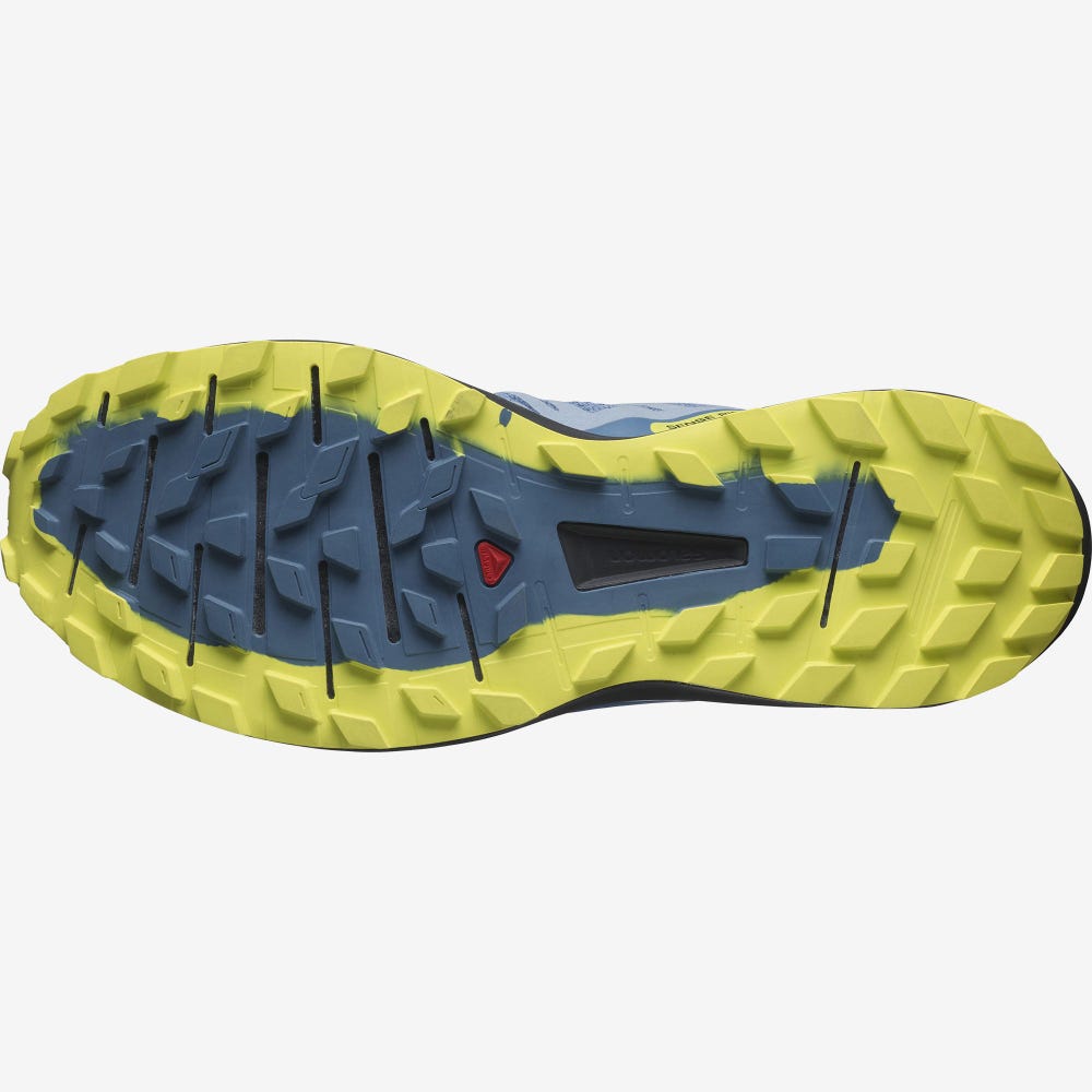Men's Salomon SENSE RIDE 4 Trail Running Shoes Blue/Black | NZEY-96173