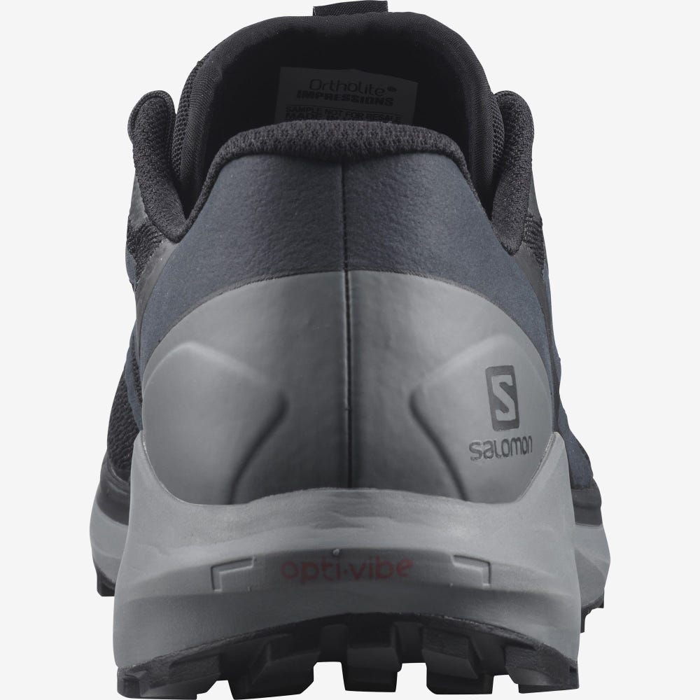 Men's Salomon SENSE RIDE 4 Trail Running Shoes Black | XZQY-08793