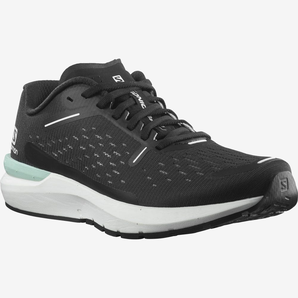 Men's Salomon SONIC 4 Balance Running Shoes Black/White/Black | DQKE-36549