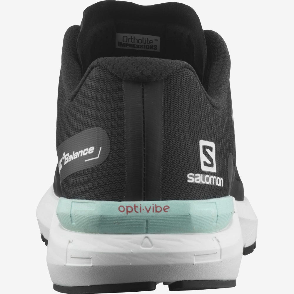 Men's Salomon SONIC 4 Balance Running Shoes Black/White/Black | DQKE-36549