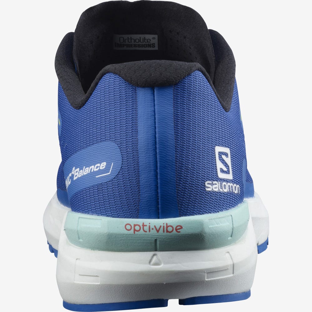 Men's Salomon SONIC 4 Balance Running Shoes Blue/White | JDAF-48973