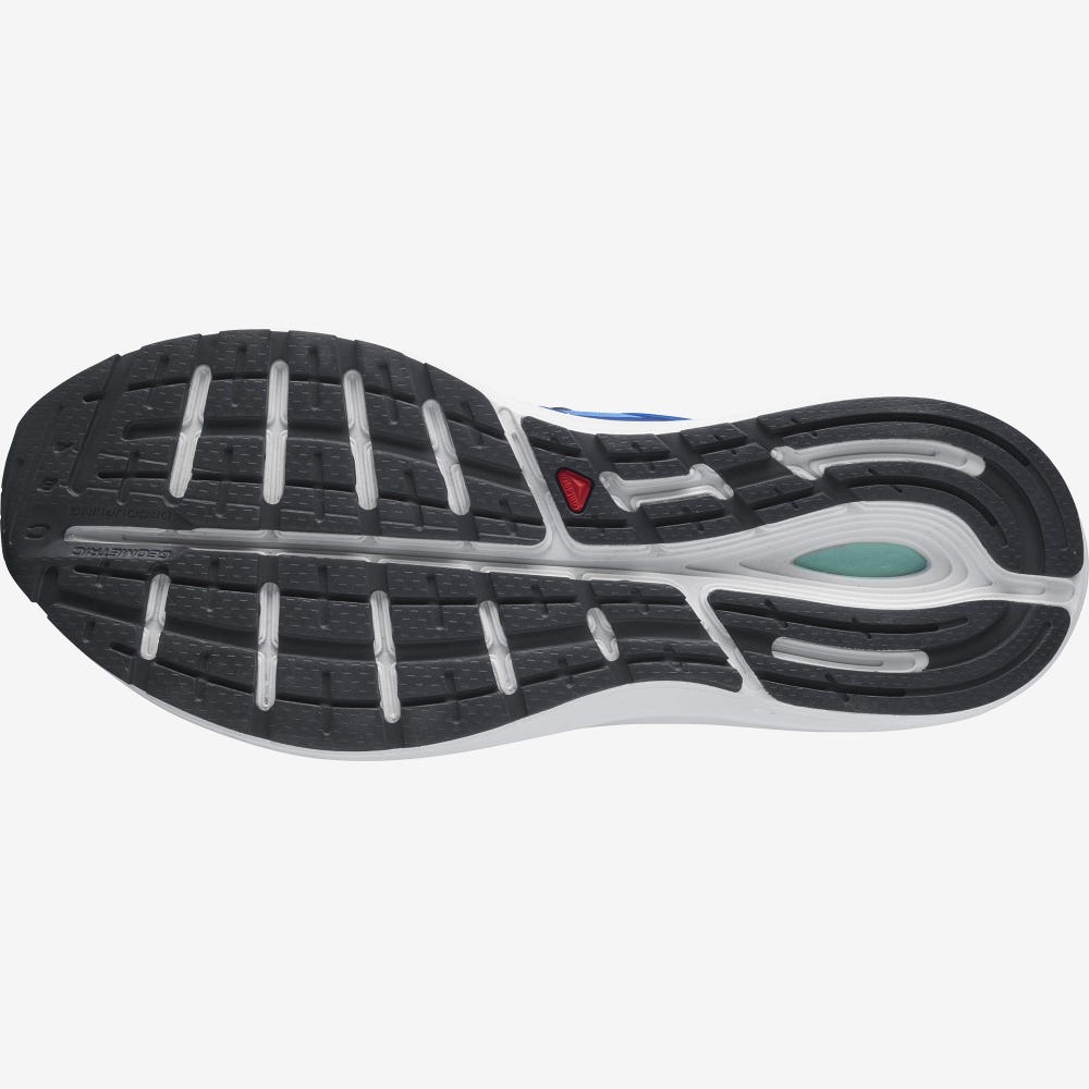 Men's Salomon SONIC 4 Confidence Running Shoes Blue/White | AHCF-57289