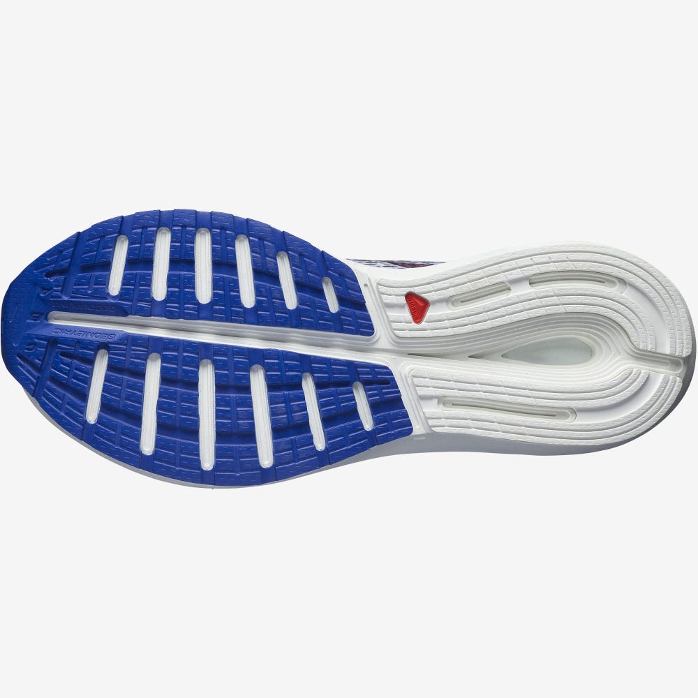 Men's Salomon SONIC 5 BALANCE Running Shoes Red/Blue/Black | FSCZ-92104
