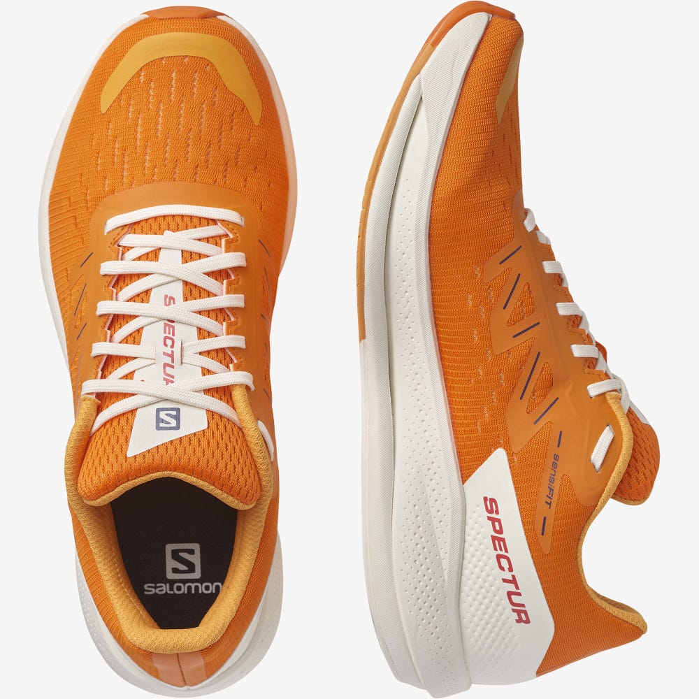 Men's Salomon SPECTUR Running Shoes Orange | KTSR-51487