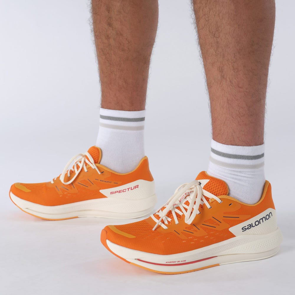 Men's Salomon SPECTUR Running Shoes Orange | KTSR-51487
