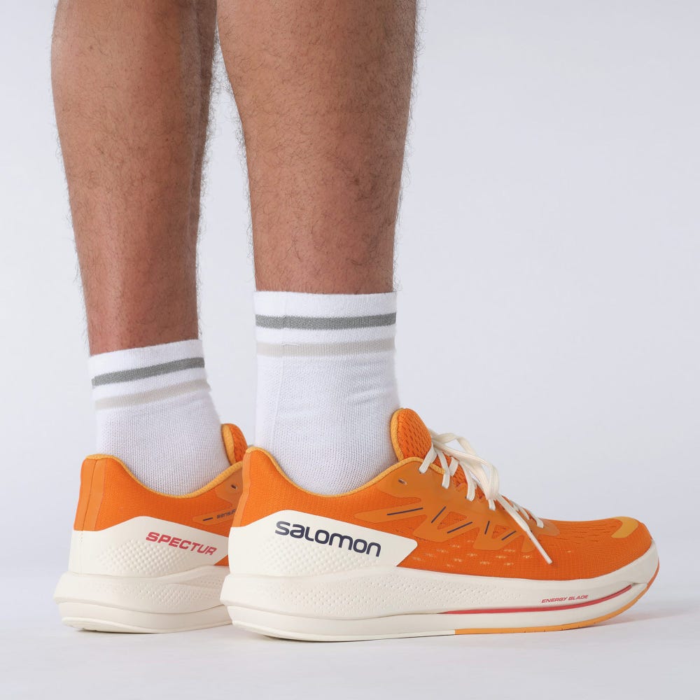 Men's Salomon SPECTUR Running Shoes Orange | KTSR-51487