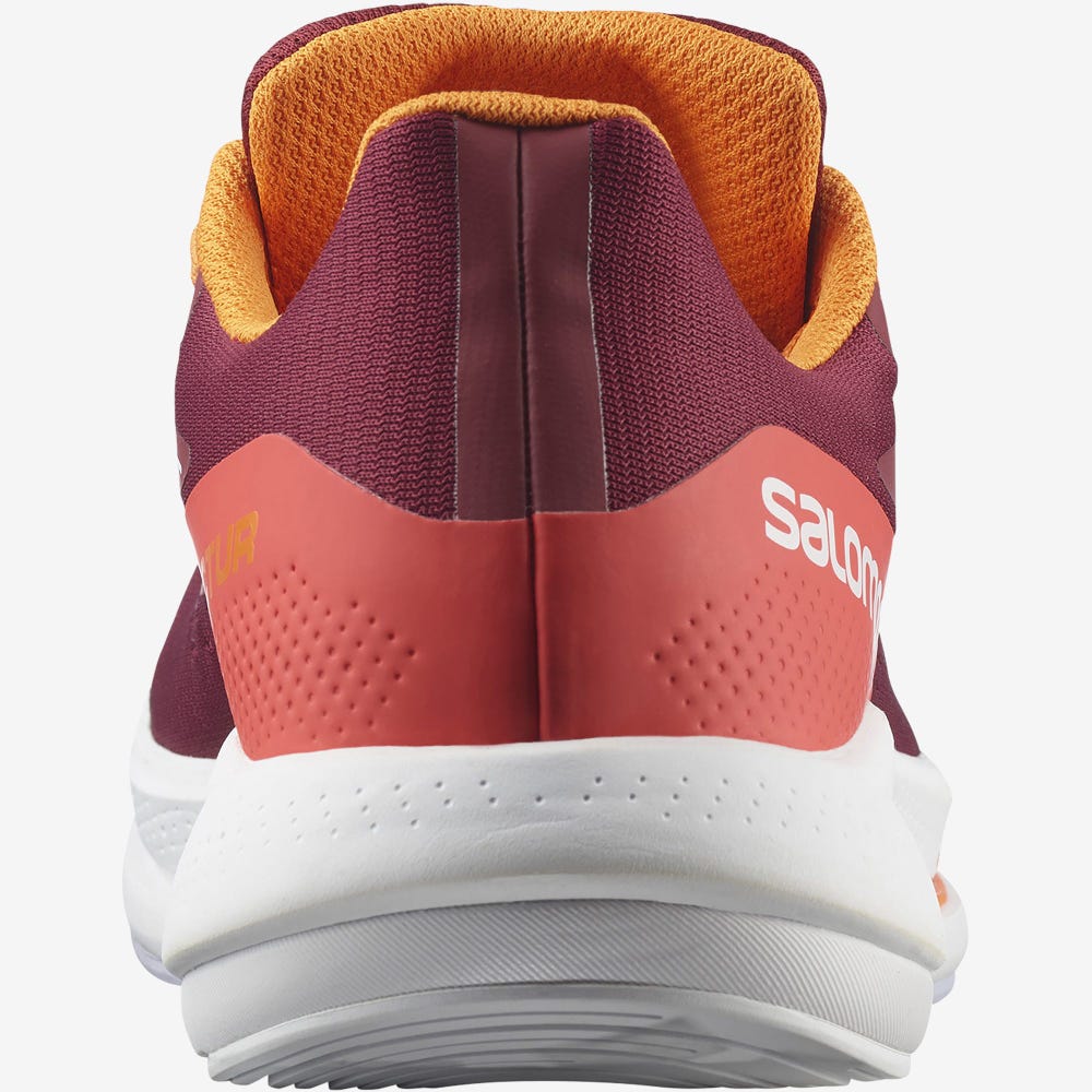 Men's Salomon SPECTUR Running Shoes Red/Orange/Purple | QKVR-48920