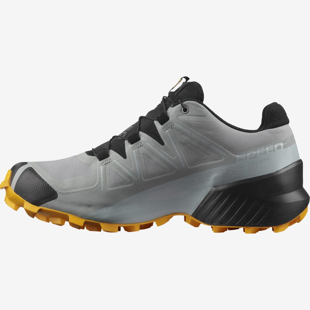 Men's Salomon SPEEDCROSS 5 GORE-TEX Trail Running Shoes Black | QIET-72381