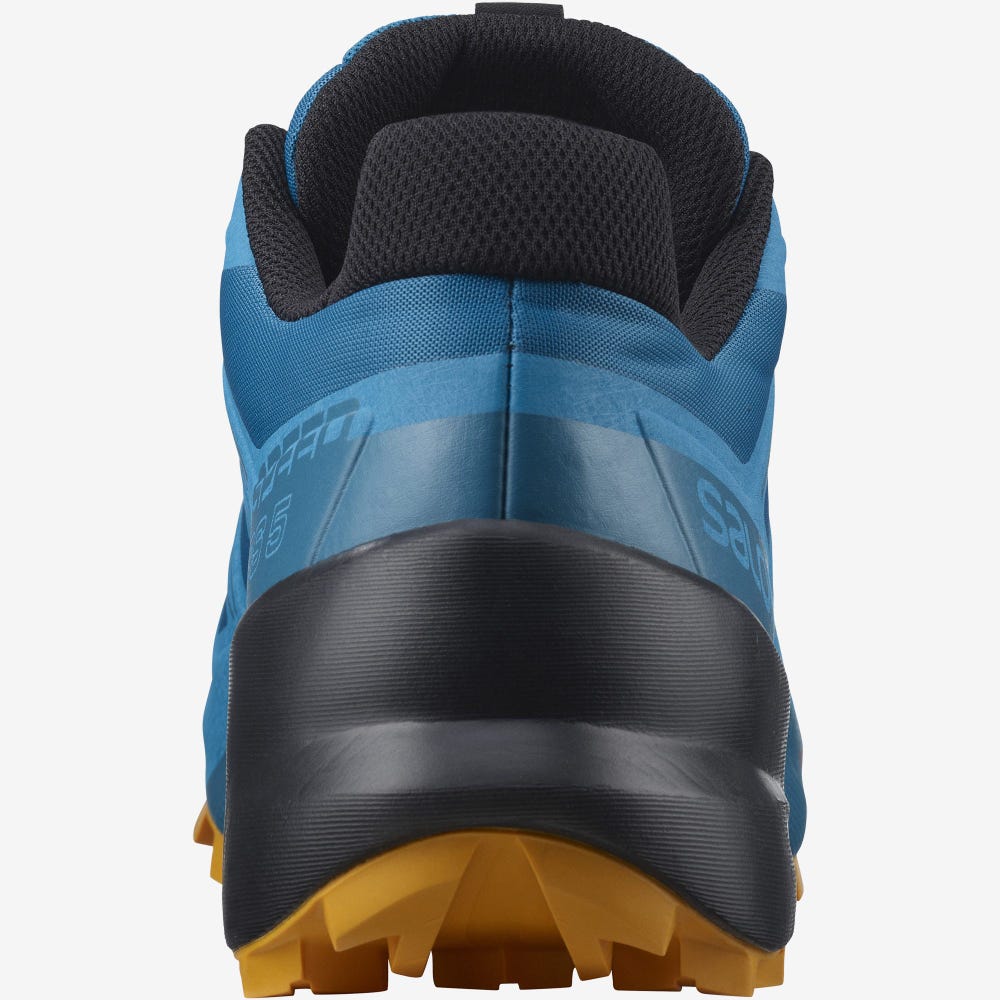 Men's Salomon SPEEDCROSS 5 Trail Running Shoes Blue | APVS-62890