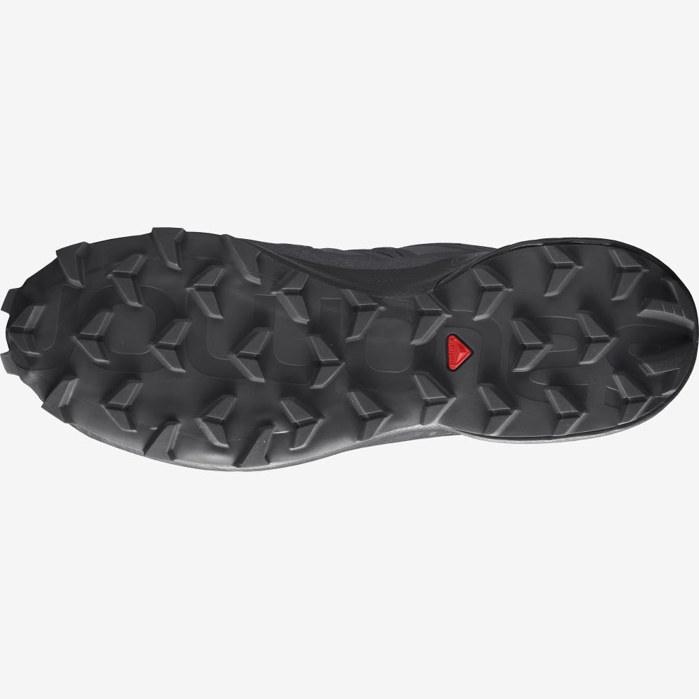 Men's Salomon SPEEDCROSS 5 Trail Running Shoes Grey/Black | SUBZ-35168