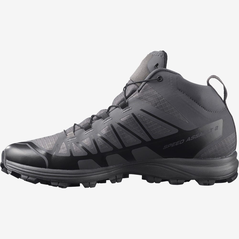 Men's Salomon SPEED ASSAULT 2 Tactical Boots Black | CBWP-85210