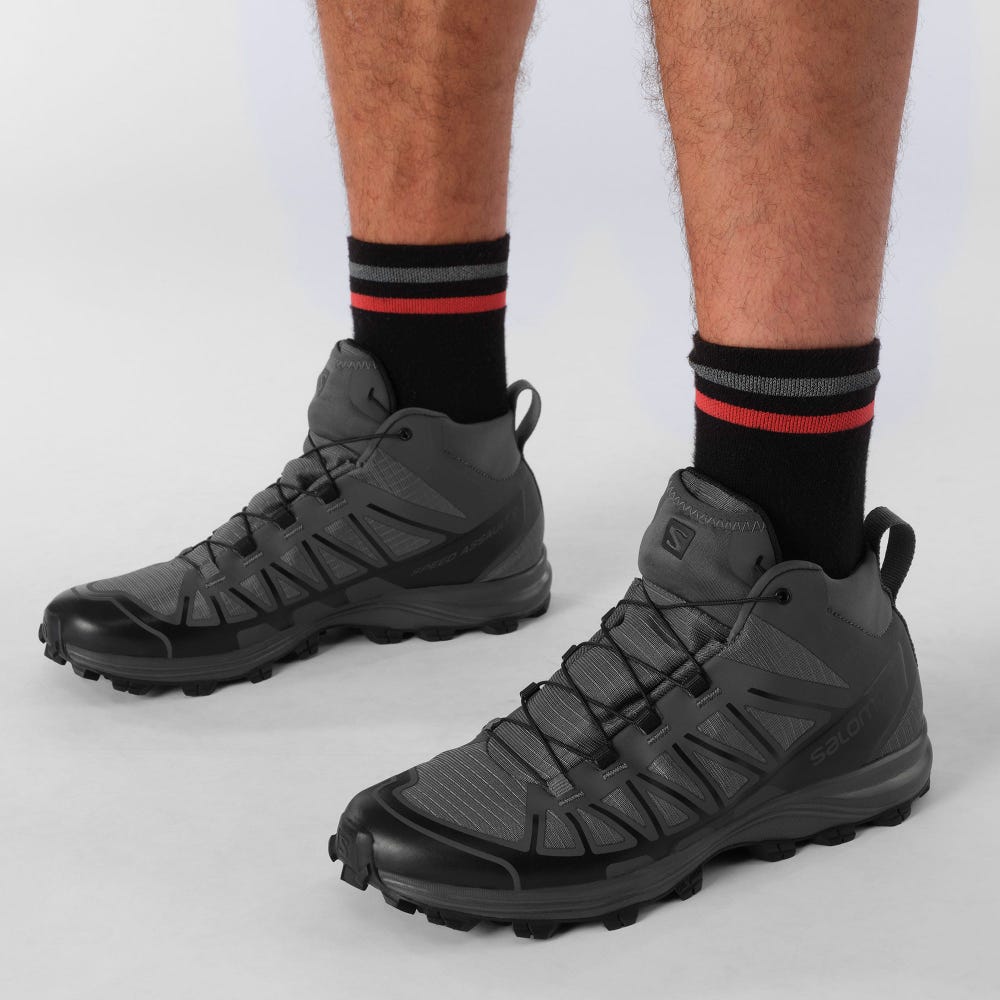Men's Salomon SPEED ASSAULT 2 Tactical Boots Black | CBWP-85210
