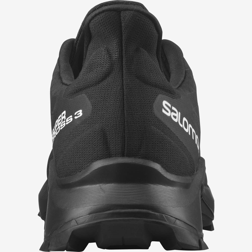 Men's Salomon SUPERCROSS 3 Trail Running Shoes Black | ESYV-38467