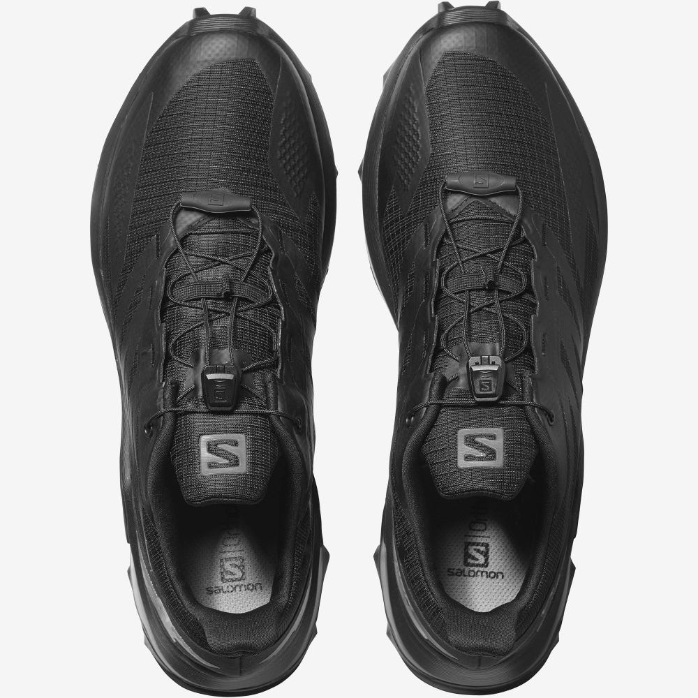 Men's Salomon SUPERCROSS BLAST Trail Running Shoes Black | KUFH-90612