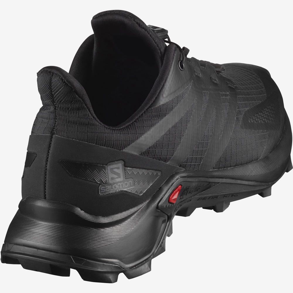 Men's Salomon SUPERCROSS BLAST Trail Running Shoes Black | KUFH-90612